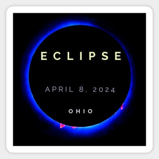 Solar Eclipse Totality Ohio April 8 2024 Sticker